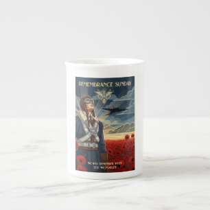 RAF Art Deco Remembrance Day Edition Bone China Mug