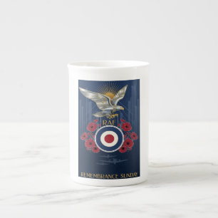 RAF Art Deco Remembrance Day Edition Bone China Mug