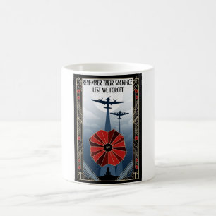 RAF Art Deco Remembrance Day Edition Coffee Mug