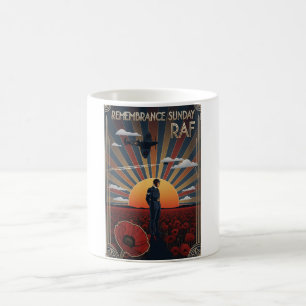 RAF Art Deco Remembrance Day Edition Coffee Mug