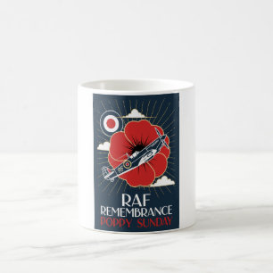 RAF Art Deco Remembrance Day Edition Coffee Mug