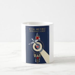RAF Art Deco Remembrance Day Edition Coffee Mug