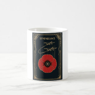 RAF Art Deco Remembrance Day Edition Coffee Mug