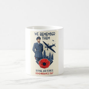 RAF Art Deco Remembrance Day Edition Coffee Mug