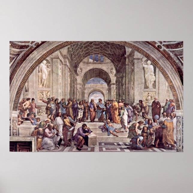 Raffaello Sanzio da Urbino - The School of Athens Poster (Front)