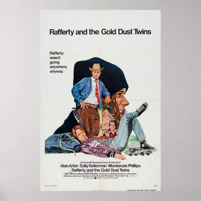 Rafferty and the Gold Dust Twins movie poster (Front)