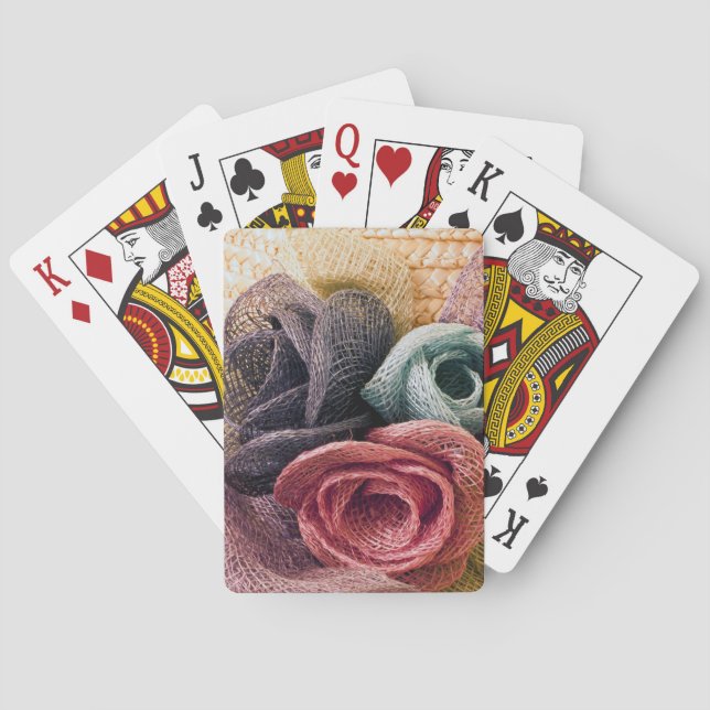 Raffia Roses Playing Cards (Back)