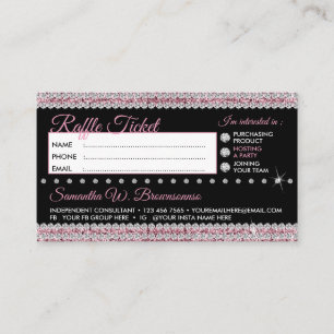 Raffle Five Dollar Jewellery bling Business Card