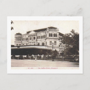 Raffles Hotel, Singapore 1918 Vintage Postcard