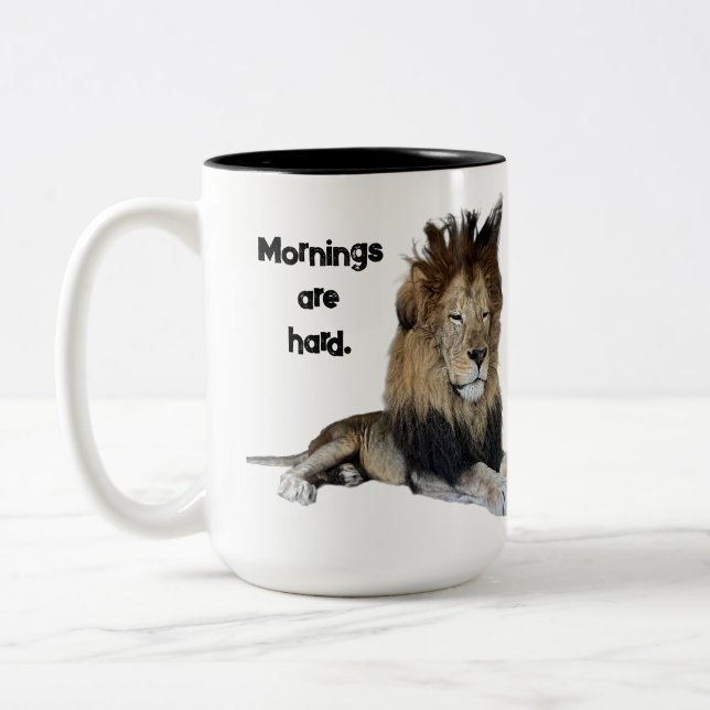 Rafiki's Rough Morning Two-Tone Coffee Mug (Left)