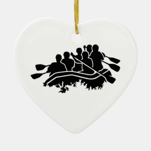 Rafting Ceramic Tree Decoration