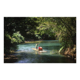 Rafting on the Martha Brae River, Falmouth, Photo Print