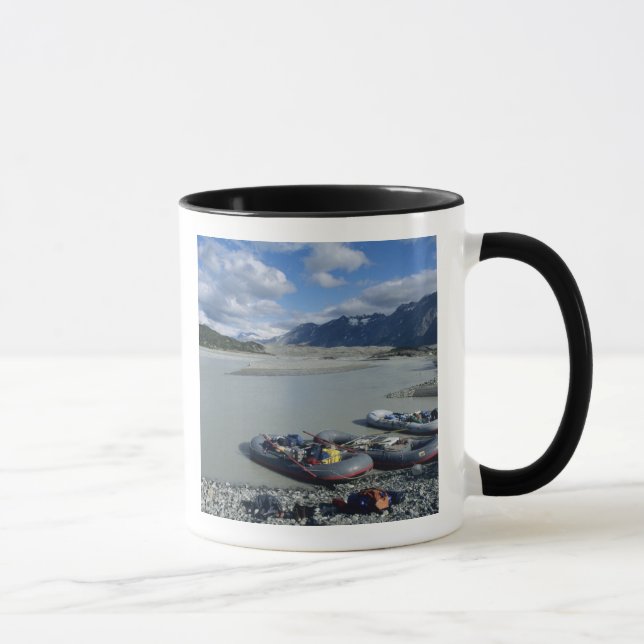 Rafting the Alsek River downstream Mug (Right)
