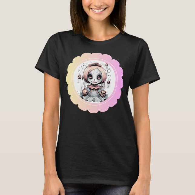 Rag Doll Spooky lovers fun custom T-Shirt (Front)