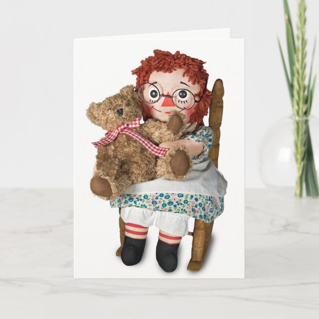 Rag Doll Thinking Of You Card (Front)