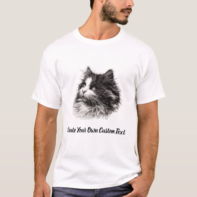 Ragamuffin Cat Create Your Own Custom Text  T-Shirt (Front)