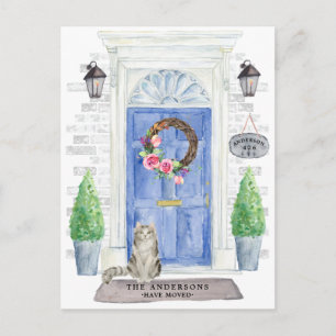 Ragamuffin Cat Moving Announcement Postcard