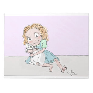 ragamuffins blonde Tails&Tots Notepad