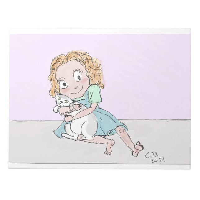 ragamuffins blonde Tails&Tots Notepad (Front)