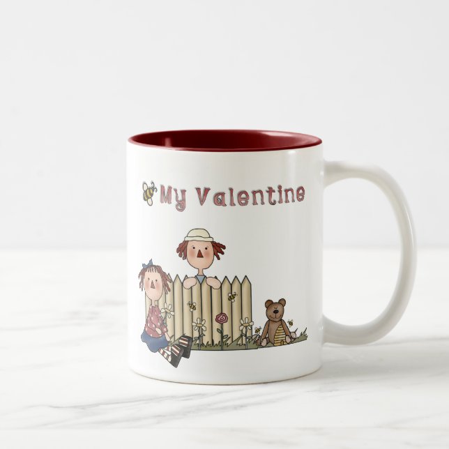 Ragdoll Bee My Valentine Two-Tone Coffee Mug (Right)