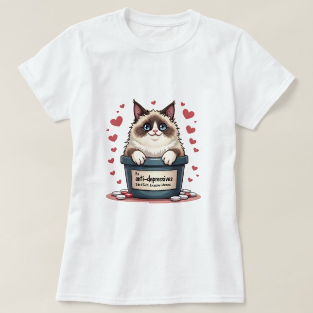Ragdoll bi-colour T-Shirt (Design Front)