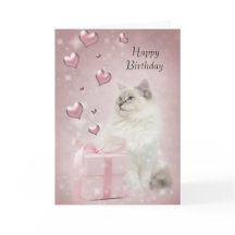 Ragdoll Birthday Card