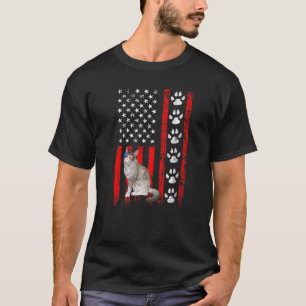 Ragdoll Cat 4th Of July Patriotic American Flag Pa T-Shirt