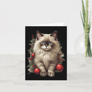Ragdoll Cat Christmas Baubles Christmas Xmas Pajam Card
