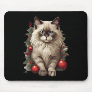 Ragdoll Cat Christmas Baubles Christmas Xmas Pajam Mouse Pad