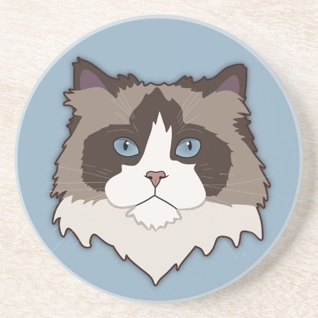 Ragdoll Cat Coaster (Front)
