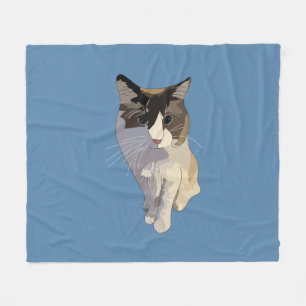 Ragdoll cat, Dusty Blue Fleece Blanket