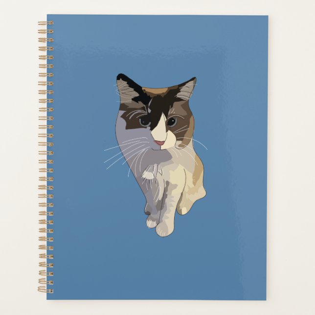 Ragdoll cat, Dusty Blue Planner (Front)