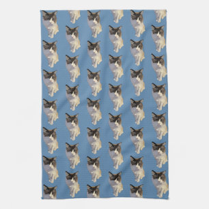 Ragdoll cat, Dusty Blue Tea Towel