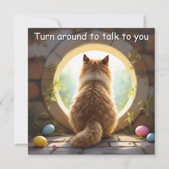 Ragdoll cat - Easter Holiday Card (Front)