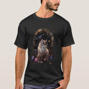 Ragdoll Cat Flower T-Shirt