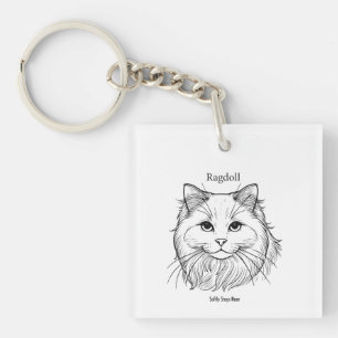 Ragdoll Cat Key Ring