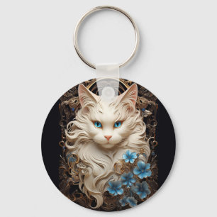 Ragdoll cat key ring