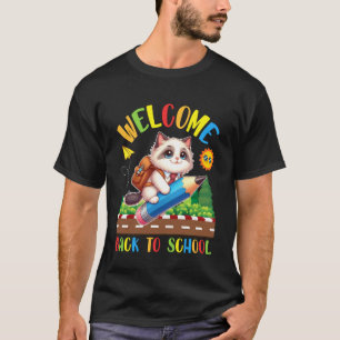 Ragdoll Cat Lover Students Happy Day Welcome Back T-Shirt