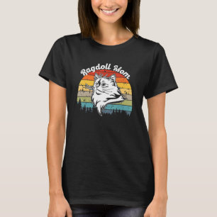 Ragdoll Cat Mon Retro Vintage Sunset 2 T-Shirt