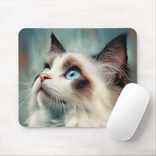 Ragdoll cat mouse pad