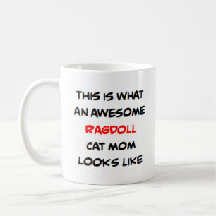 ragdoll cat mum, awesome coffee mug
