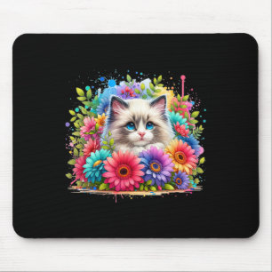 Ragdoll Cat Mum Mother39s Day Watercolor Colourful Mouse Pad
