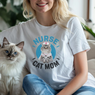 Ragdoll Cat "Nurse Cat Mom"  T-Shirt