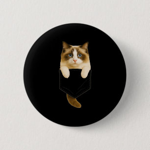 Ragdoll Cat Pocket Funny Gifts Cat Mum Cat Dad Cat 6 Cm Round Badge