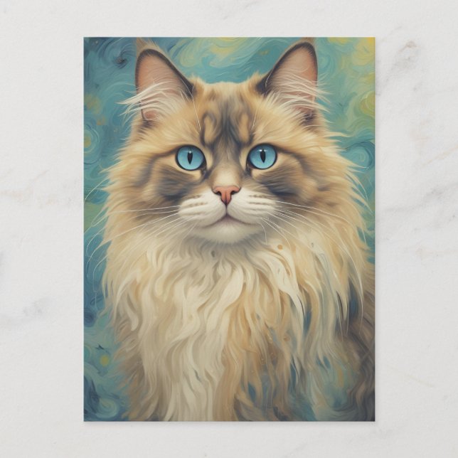 Ragdoll Cat Postcard (Front)