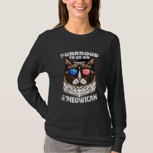 Ragdoll Cat Purrroud To Be An Ameowican 4th Of Jul T-Shirt