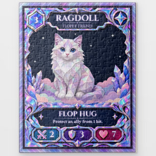 Ragdoll Cat, Rainbow Foil Art Jigsaw Puzzle