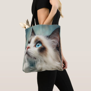Ragdoll cat tote bag
