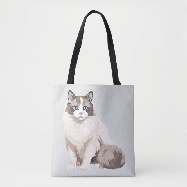 Ragdoll Cat Tote Bag (Front)
