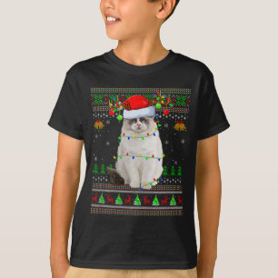Ragdoll Cat Ugly Christmas Sweaters Holiday Santa